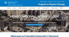 Desktop Screenshot of columbiaphysicaltherapy.org
