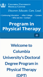 Mobile Screenshot of columbiaphysicaltherapy.org